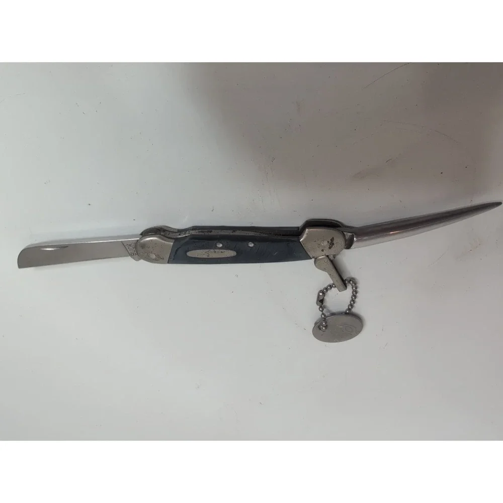 Buck 315 Yachtsman Black Plastic Pocketknife Stainless Sheepsfoot 2-Blade 1984